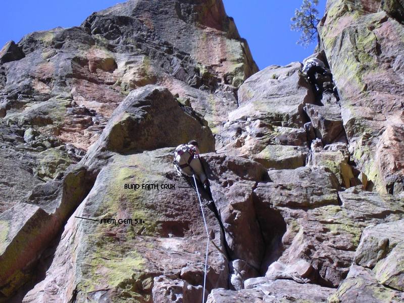 Stem Gem crux section<br>