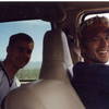 Joel(right) driving home after a fun! City of Rocks trip.
