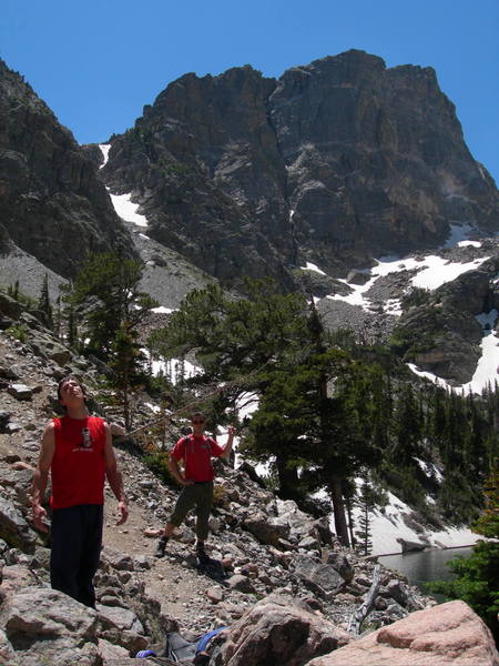 Dakota and Chad below Hallet