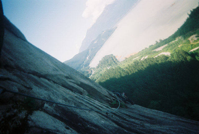 A picture from a traverse on the Grand Wall Lite