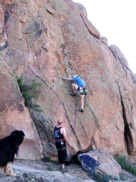 Mark Abbott leading