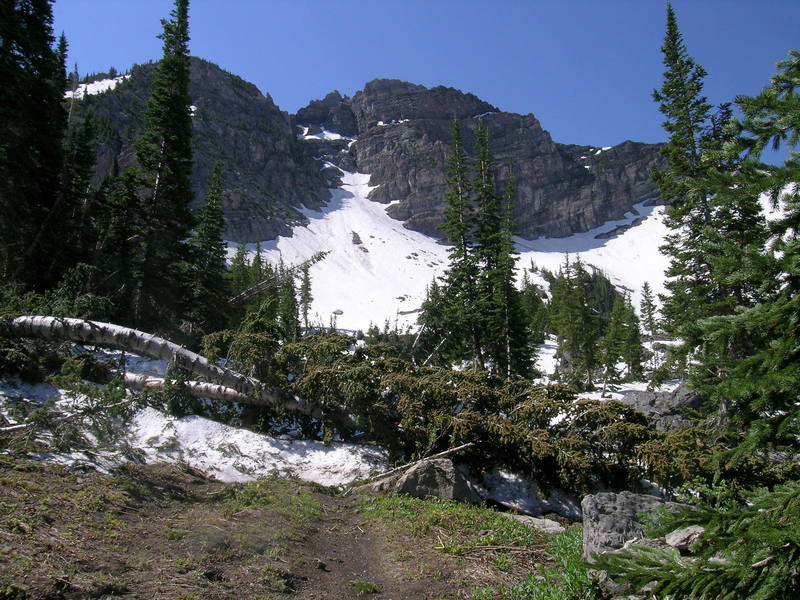 Devils Castle from Albion Basin