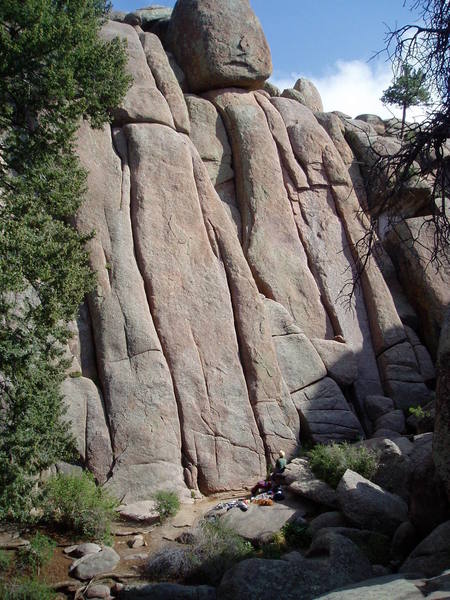 The right side of Turkey Rock. Visible in the phot from left to right ...