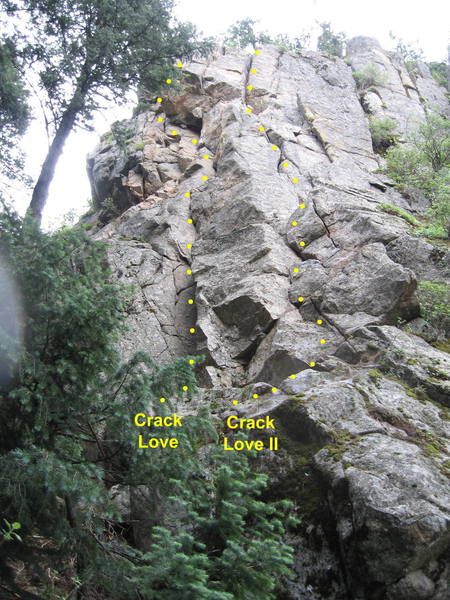 Crack Love and Crack Love II from below.