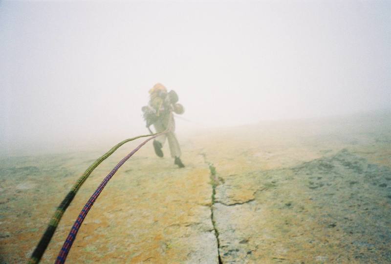Rapping off the Casual Route in a late June snowstorm.