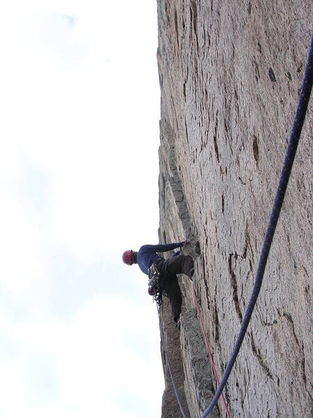 Starting out on pitch 4. (guidebook pitch 4. 10c.)