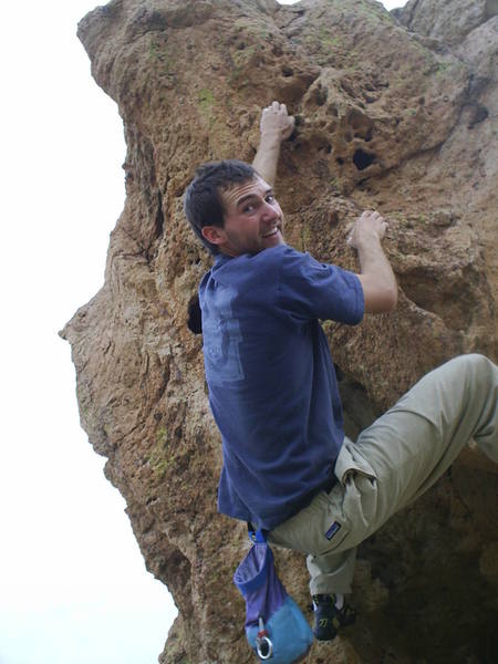 Relaxed climbing on The Sponge.