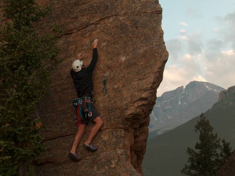 Nearing the crux moves...