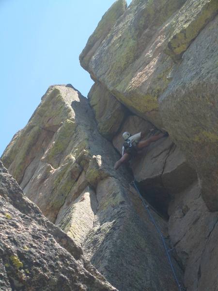 Stemming just before switching cracks. This is stemmable at 5'6".