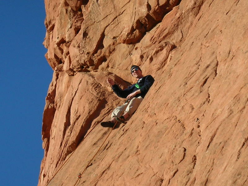 Stephen Zeglen relaxing after nailing "Unzipped".