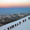 Sunrise - ascending Mt Elbrus (Russia) 7/06