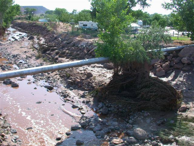 This was taken 24 hours after flash flooding that occurred on July 28th, 2006. Just a warning about how violent the weather can be in Zion. Especially take note if you are going up the big walls.