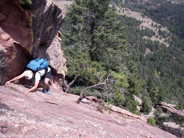 Matt Ebbing - last 20 feet of Freeway - some tricky, slabby, friction stuff. Fun route.