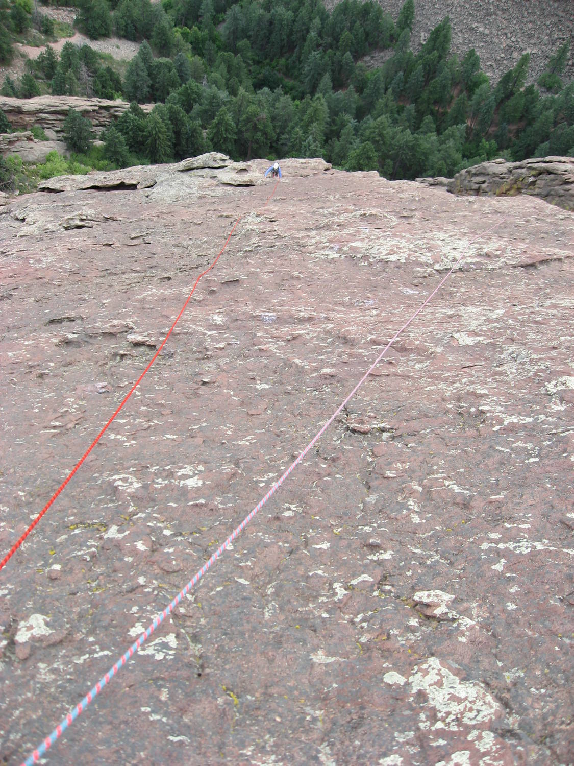 Runout in the middle of the climb