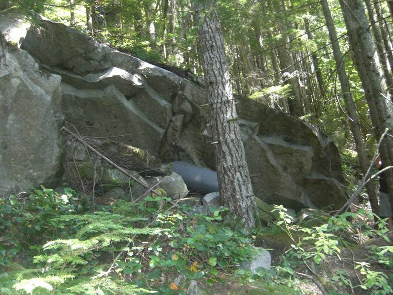 The Final Fantasy Boulder. Zanarkan Traverse is right ot left. Lulu's Culu is in the crack at far left side.