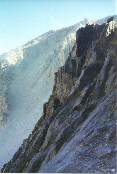 On route? Jeff Crow on Moon Goddess Arete, circa April 2000.