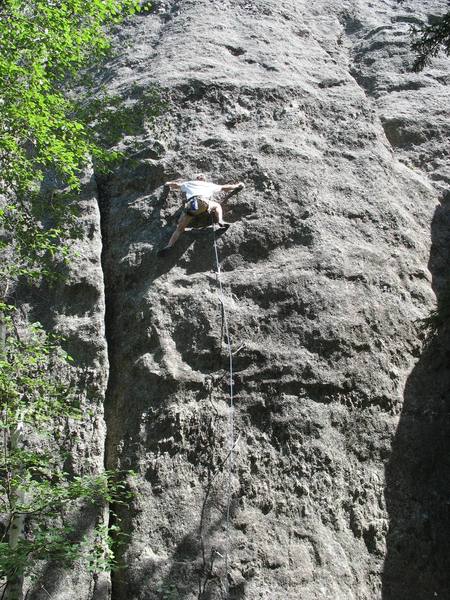 Dave making it harder than it is (as usual). Photo: Burt Lindquist