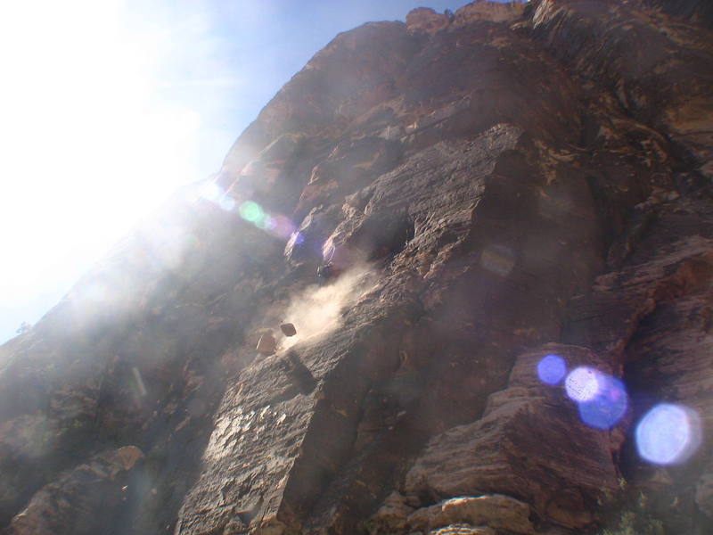 just a little cleaning on the second ascent!