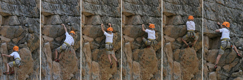 Ethan shows how it's done when you're a little off route and only 51 inches tall.
