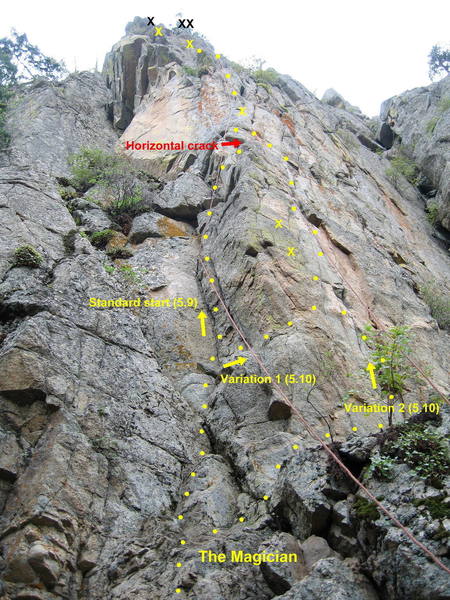 The Magician, showing the standard start (5.9) and the two variations (5.10).<br>
<br>
