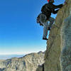 Mt. Whitney's East Buttress, just below the Peewee.  Photo by Tauru.