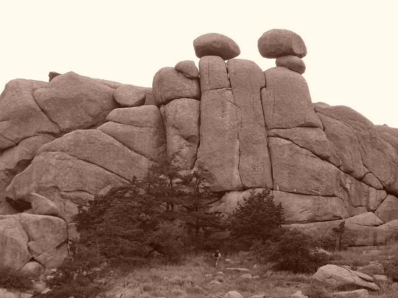 Shot of the East Face of Crab Eyes. Routes coming soon.