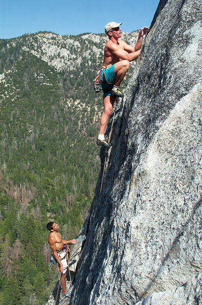 Me and AJ Burch on the second pitch of Etude. Photo by Tony Grice.