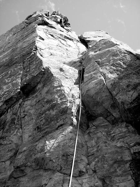 JJ up high working left towards the top.