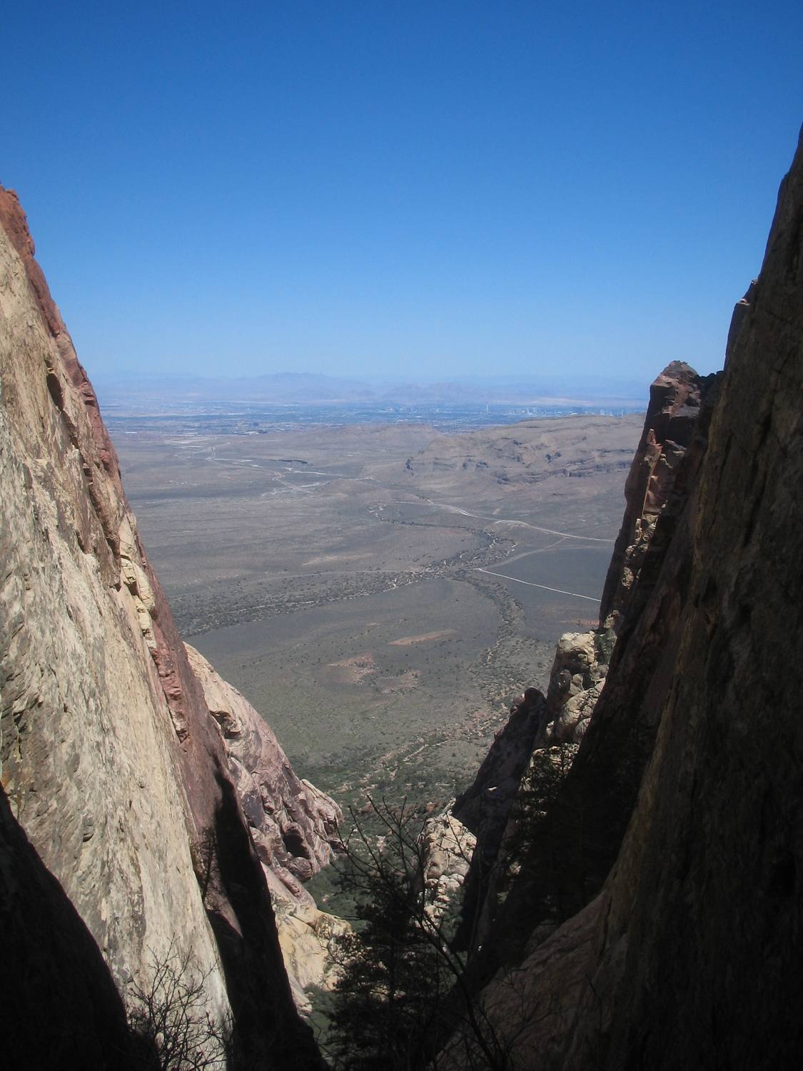 Looking down the Gunsight Notch. Note Crimson Chrysalis on the right.