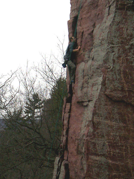 First climb outside on rock! (Shortly after recovering from C4 neck fracture)