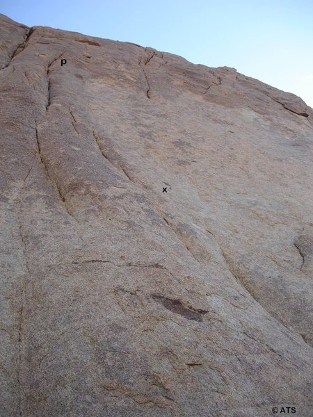 Looking up at Hang 'Em High (5.12a/b)