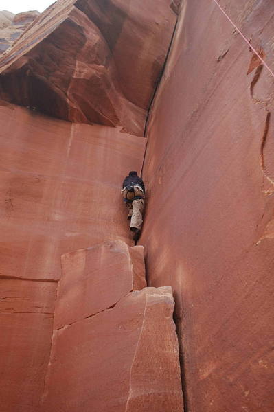 Me on the lower section of Incredible Hand Crack.