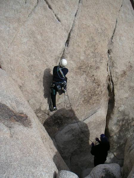 Me "Starting from the pit". I concur with the 5.8+ assessment. After the small placement, pro is not inspiring (non-existant).