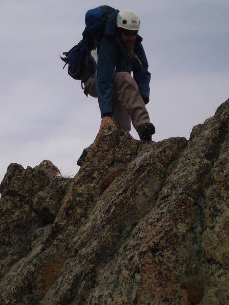 Cruising along a ridge trying to find the way out.<br>