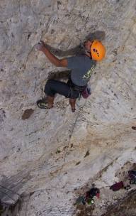 still posing, but did send!<br>
I gave 'em the bad beta that this was a long 5.8...<br>
turns out Greg says it's 5.11a