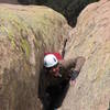 Kevin Lee near the end of Pitch 2, after it has flared out.