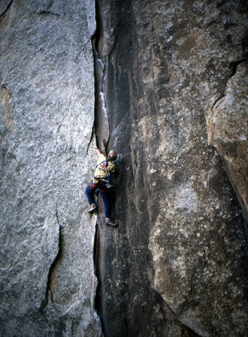 Grant Hiskes on "Outer Limits".<br>
Photo by Blitzo.