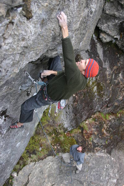 No easy moves, no super hard moves just good crimping all around.