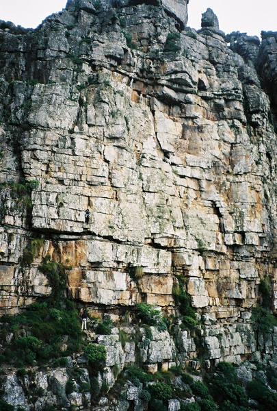 Climbing at Table Mountain, South Africa 2002.