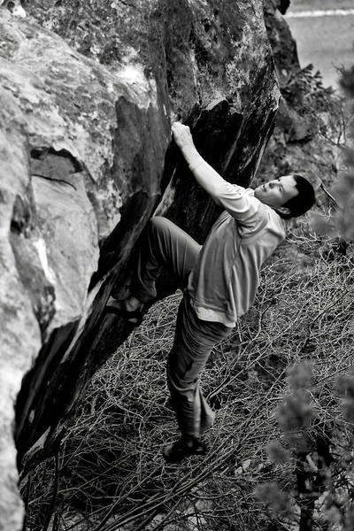 Tim getting ready to top out.