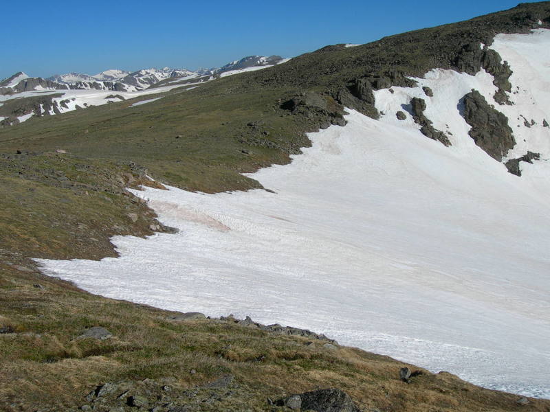 A view of the top of Andrews Glacier from the south.