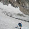 Diana Laughlin heads up Ptarmigan Glacier.