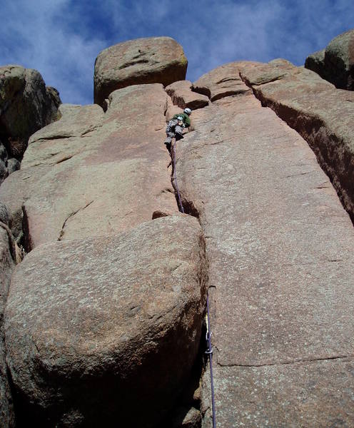 Frequent small ledges make it easy to place gear.