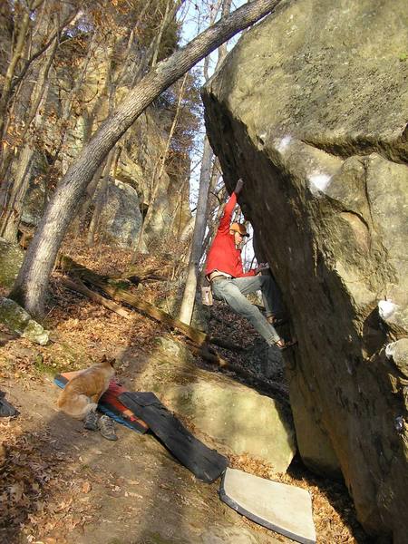 Breathing life back into a forgotten classic. The Godfather V4, Box Canyon Boulders, Governor Dodge, WI