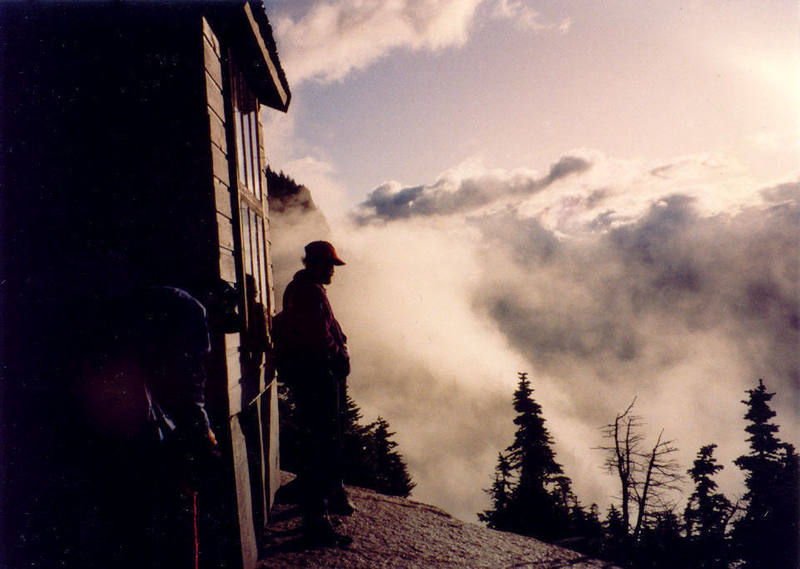 Todd Gordon waits out a storm.