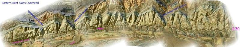 This might help you find your way around. It also shows how much rock there is to climb.
