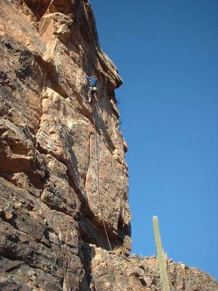 Dylan Cooper on the route.