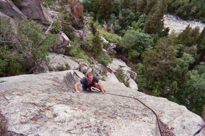 Little Cotton Wood Canyon, forget what wall I was on. this place is unbelievable!
