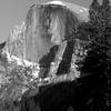 Half Dome in early April. My attempt on being Amsel Adams.