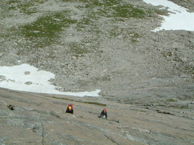 My buddy Gallagher and i coming up pitch 3 or 4 on the 2nd Apron.